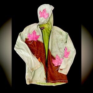 Kyber Outerwear XL Fall Leaves Zip up Hoodie